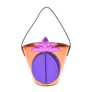 Gucci Orange Purple Leather Handbag